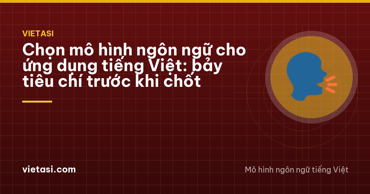 Small product team of three Vietnamese people around a meeting table with sticky notes left blank and a closed laptop, seen from a high corner angle, natural light, red accents